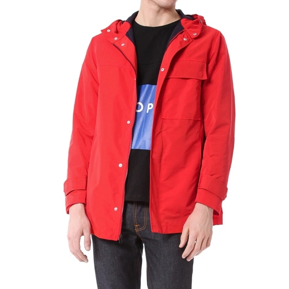 NEW Opening Ceremony Tech Parka Jacket in Bright Red